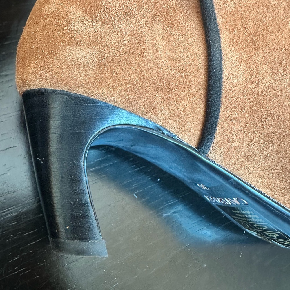 ANTHROPOLOGIE CAVERLEY  Morgan Boots Over-the-Knee Camel Suede Kitten Heel NEW - Picture 9 of 12